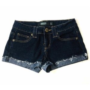 THREAD MARKET Sz 3 Shorts Blue Dark Denim Cuffed